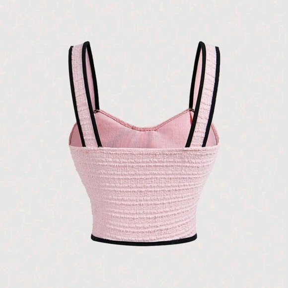 SHEIN Pink Bow Tank Top - Picture 2 of 4